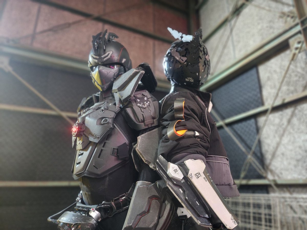 old_type2556's tweet photo. 〜  呉越同舟  〜

🐺︰ @WOLF555EXCEED 

📸︰ @black_rx_black 

 #3Re
#Bellworkshop
 #シン我流ライダー
 #映画サバノワール https://t.co/U55grV3H3l