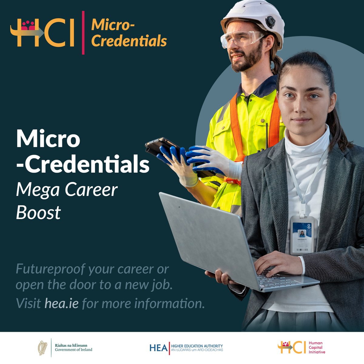 Futureproof your career with online bite-size courses built with industry experts to fill industry skills gaps. The Micro-Credentials Learner Fee Subsidy is now offering 14,000 places on over 650 courses across a wide range of industries. Learn more at: hea.ie