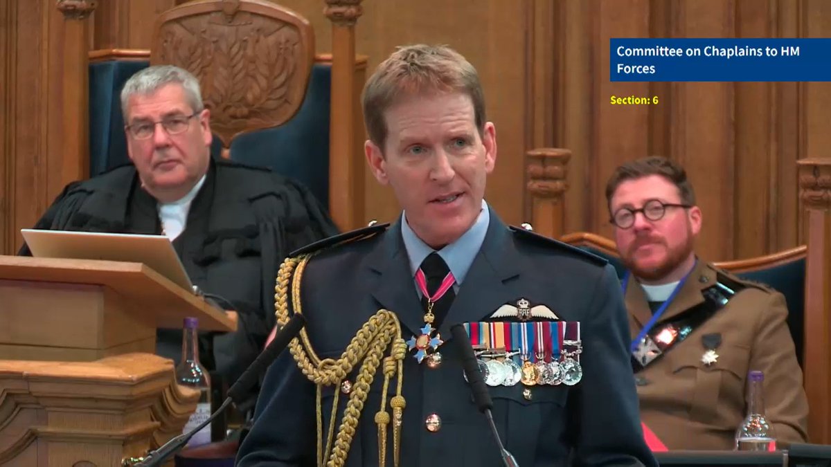 "Let me assure you, friends: it would simply not be possible to navigate service life without the ability to talk, to confide, to reflect, to laugh, to cry, or to remember. And that’s what our service chaplains help us to do." - Air Vice-Marshal Tim Jones CBE #GA2024