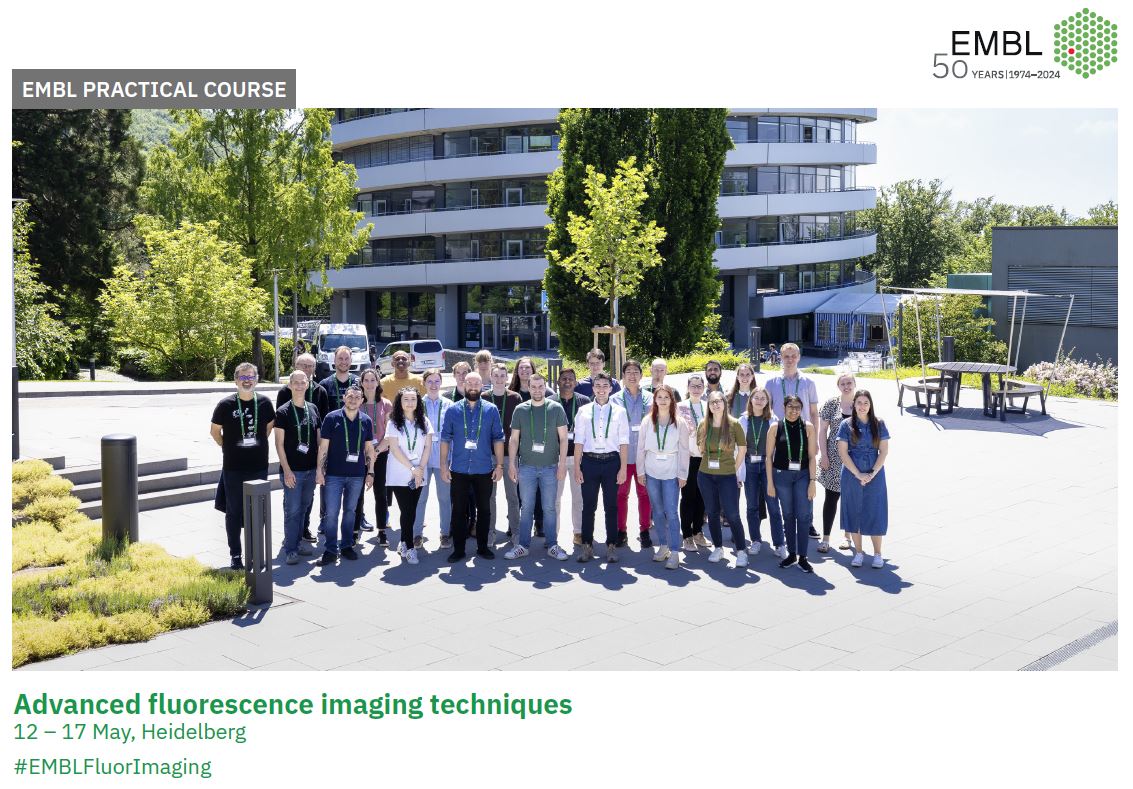 Had a great time @EMBL at the course #EMBLFluorImaging learning about SMLM, FRET, Expansion, Adaptive feedback microscopy to just cite a few🔬🤩 Also met a nice group of PhD and Postdoc with diverse research interests which brought nice discussions🤓 @EMBLEvents @MSarsCentre