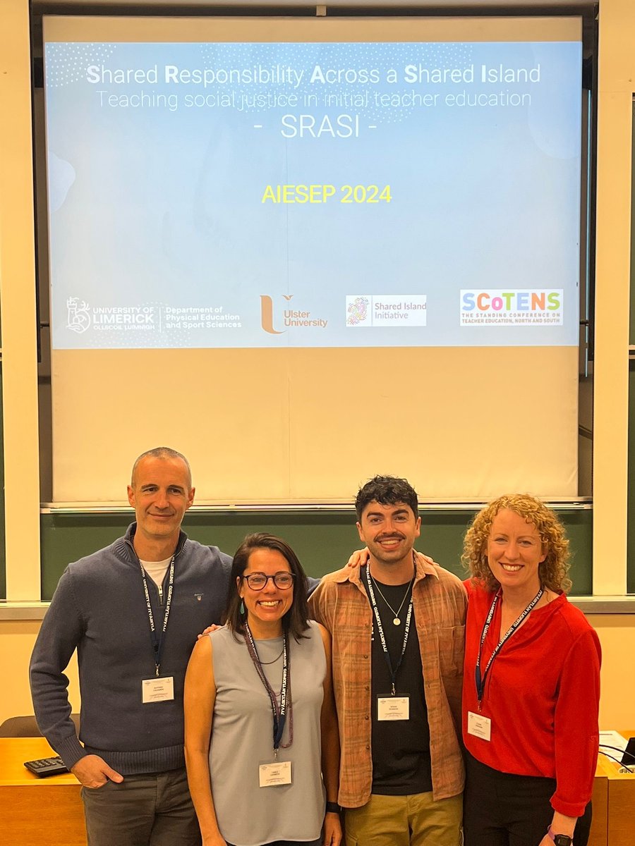 Antonio Calderón (@acalderon_pe) on Twitter photo Delighted to present our <a href="/SCoTENS/">SCoTENS</a> #SharedIsland Project ‘Shared Responsibility Across a Shared Island (SRASI)': at AIESEP2024 in <a href="/uniofjyvaskyla/">University of Jyväskylä</a>
Full report here: doi.org/10.34961/resea…
Related book chapter here: doi.org/10.4324/978100…
#PESportPedagogyUL <a href="/aiesep/">AIESEP</a> <a href="/UL_Research/">UL Research</a> Delighted to present our <a href="/SCoTENS/">SCoTENS</a> #SharedIsland Project ‘Shared Responsibility Across a Shared Island (SRASI)': at AIESEP2024 in <a href="/uniofjyvaskyla/">University of Jyväskylä</a>
Full report here: doi.org/10.34961/resea…
Related book chapter here: doi.org/10.4324/978100…
#PESportPedagogyUL <a href="/aiesep/">AIESEP</a> <a href="/UL_Research/">UL Research</a>