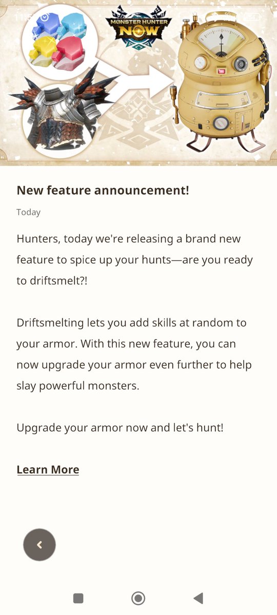 MHNow got a Qurious armor crafting equivalent 💀💀💀