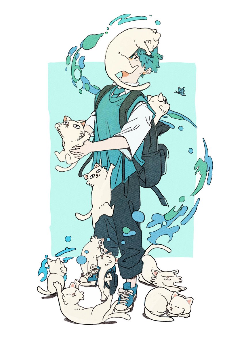 illust2002's tweet image. ねこまみれ