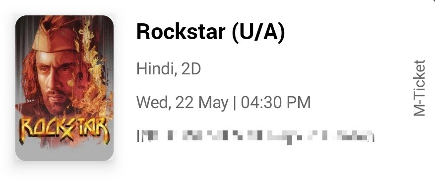 Picture_Shuru's tweet photo. So so ready!

It's a complete housefull excluding the row with blocked seats. I snagged the last 2 available seats 🤩🥹

#Rockstar #RanbirKapoor https://t.co/OCVPxk7kUv