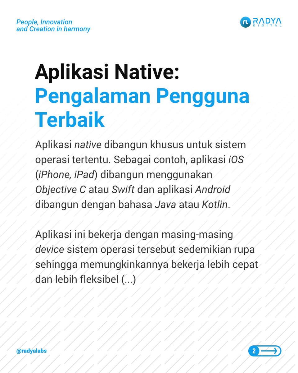 Native, mobile web, atau hybrid? 🤔

#radyadigital #softwaredevelopment #mobileapps