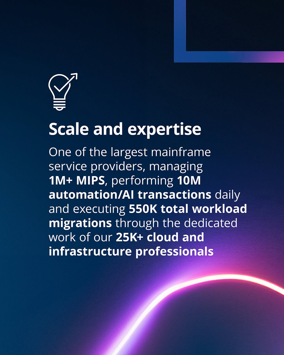 DXCTechnology's tweet image. DXC Technology has been recognized as a Leader and Star Performer in the latest Mainframe Services PEAK Matrix® Assessment 2024.
Read all about DXC Mainframe services: dxc.to/3K6eL0O
#WeAreDXC #MainframeServices #ThinkMainframeThinkDXC