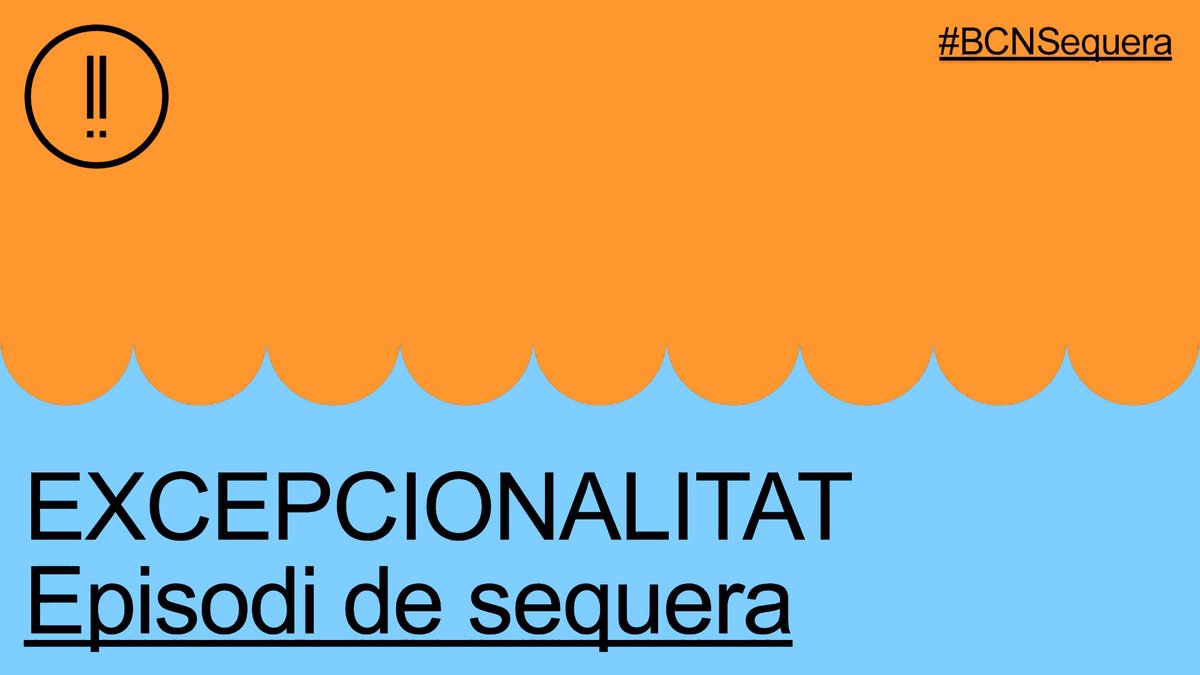 ‼️ Barcelona torna a la fase d'excepcionalitat per sequera. 🌧️Després de les pluges i l'augment de reserves d'aigua, la Generalitat ha rebaixat en dos estadis el nivell d'alerta. 👉 Segueixen en vigor mesures per continuar estalviant aigua. Més info: via.bcn/NkAW50RFumV