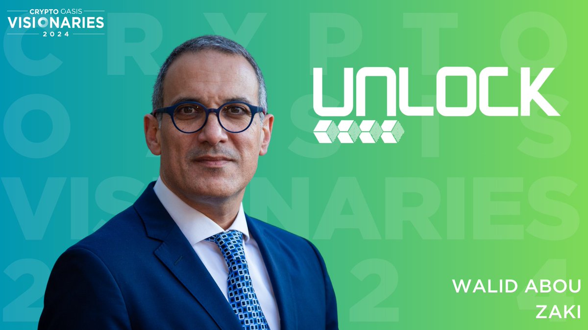 Waleed Abou Zaki, Founder & CEO of @unlockbc, is recognized as one of the distinguished #CryptoOasisVisionaries 2024! Join us to celebrate innovators shaping the crypto landscape. Learn more: 🔗t.ly/GrHQV