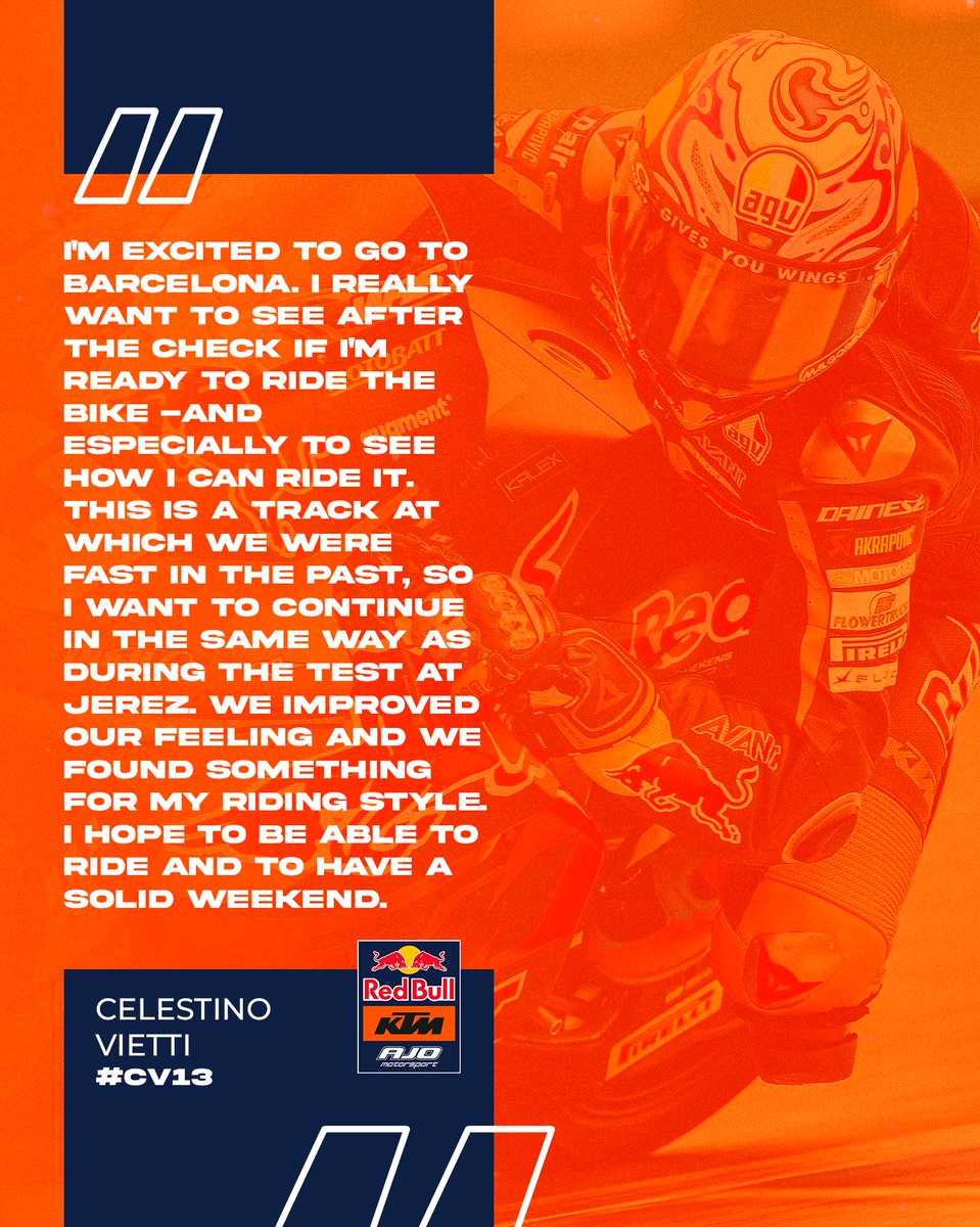 🎙️Celestino Vietti

#CatalanGP | #CV13 |