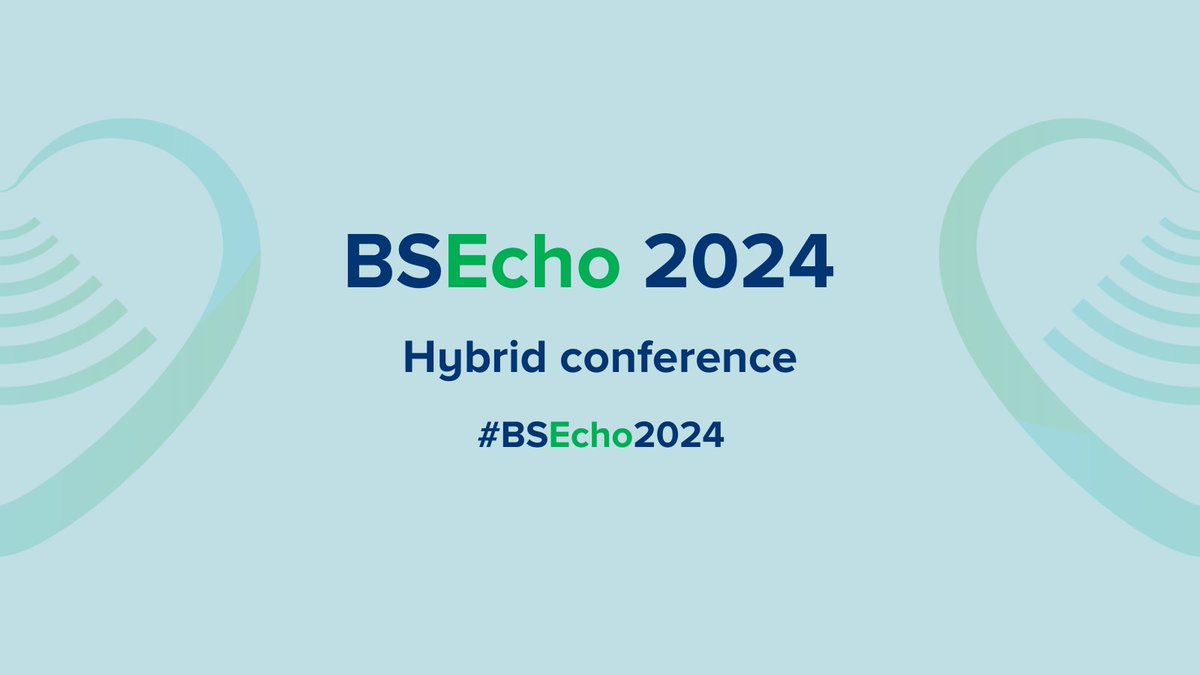 🚨 REGISTRATION NOW OPEN 🚨 💚 #BSEcho2024 📅 Friday 11 + Saturday 12 October 📌 EICC, Edinburgh 📃 19 hours of presentations 🧑‍🏫 50+ expert speakers 🧑‍💻 website and programme now live: ow.ly/JTiR50ROY1f