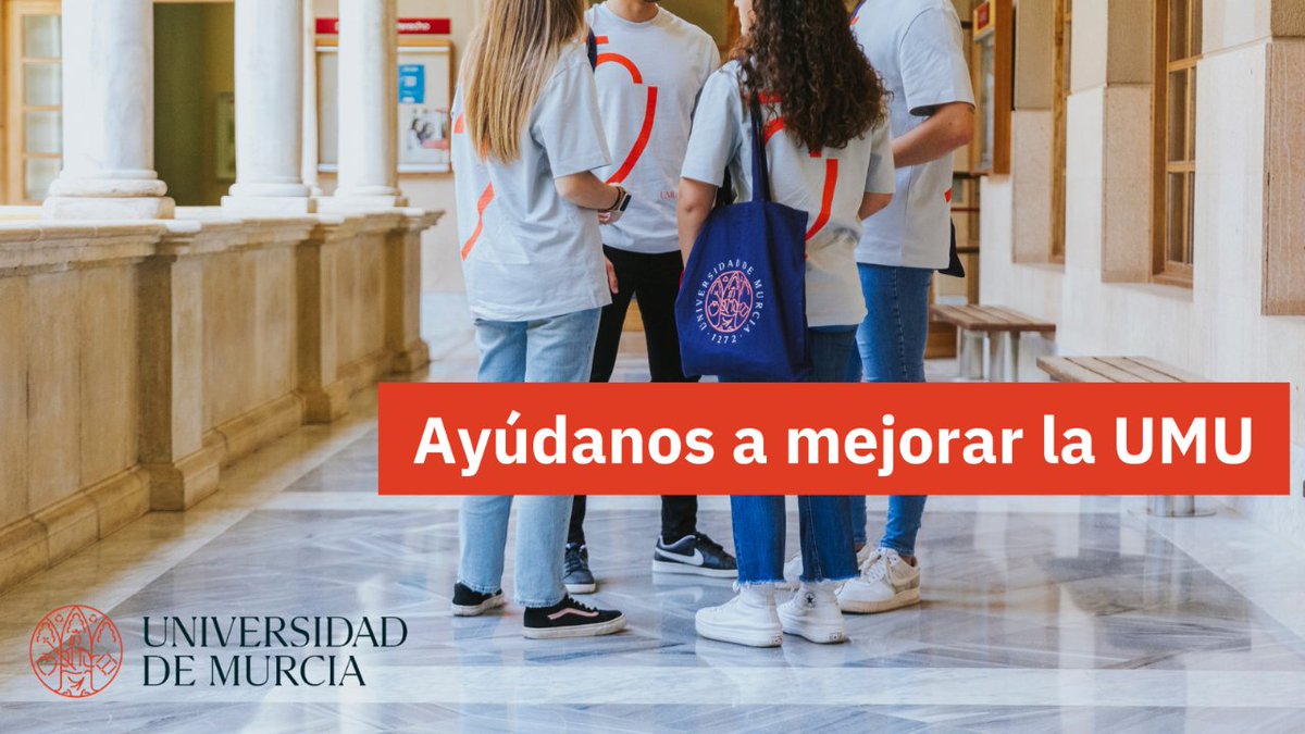 ENCUESTA 📋 | Ayúdanos a mejorar la UMU. Queremos conocer las opiniones y las percepciones de la comunidad académica sobre la universidad. ¡Rellena tu encuesta y cuéntanos tu opinión! 🗣️📚

🟢🔗 t.um.es/encuestas