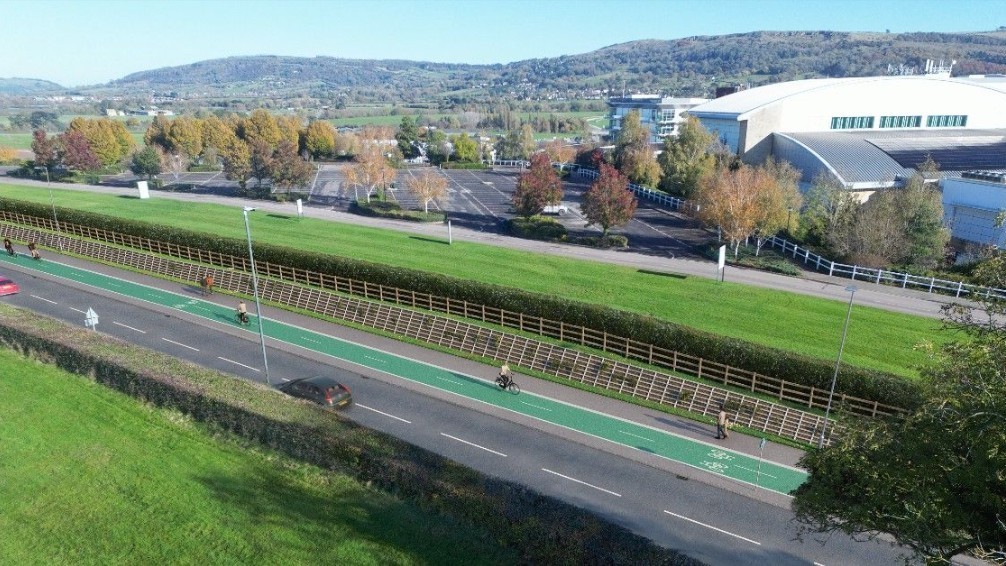 We'll be sharing plans for the next phase of the A435 Cheltenham to Bishop's Cleeve Cycleway tomorrow at Cheltenham Tigers Rugby Club from 10am - 7pm. Find out more: orlo.uk/21nDn #cycling #cyclespine #Gloucestershire #Cheltenham #BishopsCleeve