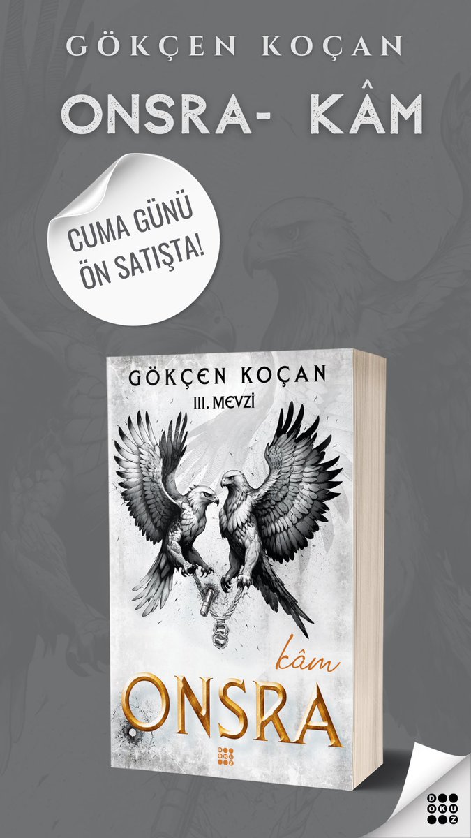 ONSRA - KÂM CUMA GÜNÜ ÖN SATIŞTA! 🤍 #dokuzyayınları