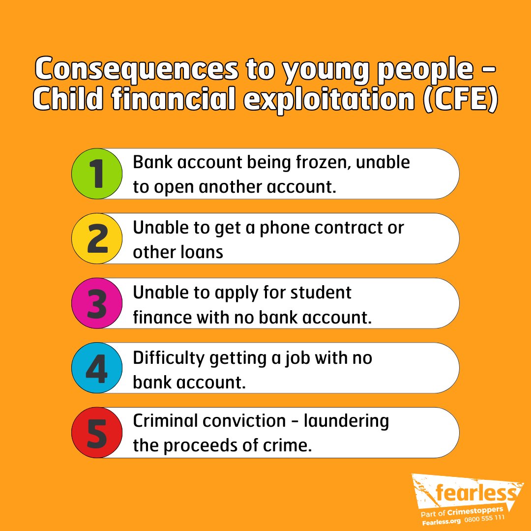 Know or suspect someone who may be financially exploiting young people? Tell us what you know, you stay 100% anonymous. Always.