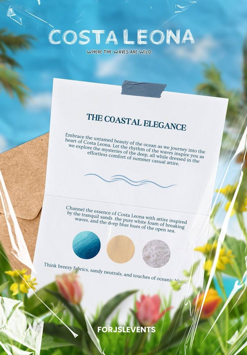 Our special event wouldn't be complete without their signature palette. 🌊🏖️

#EndlessCLSails
#CLebrationOfTheProminentFamilies