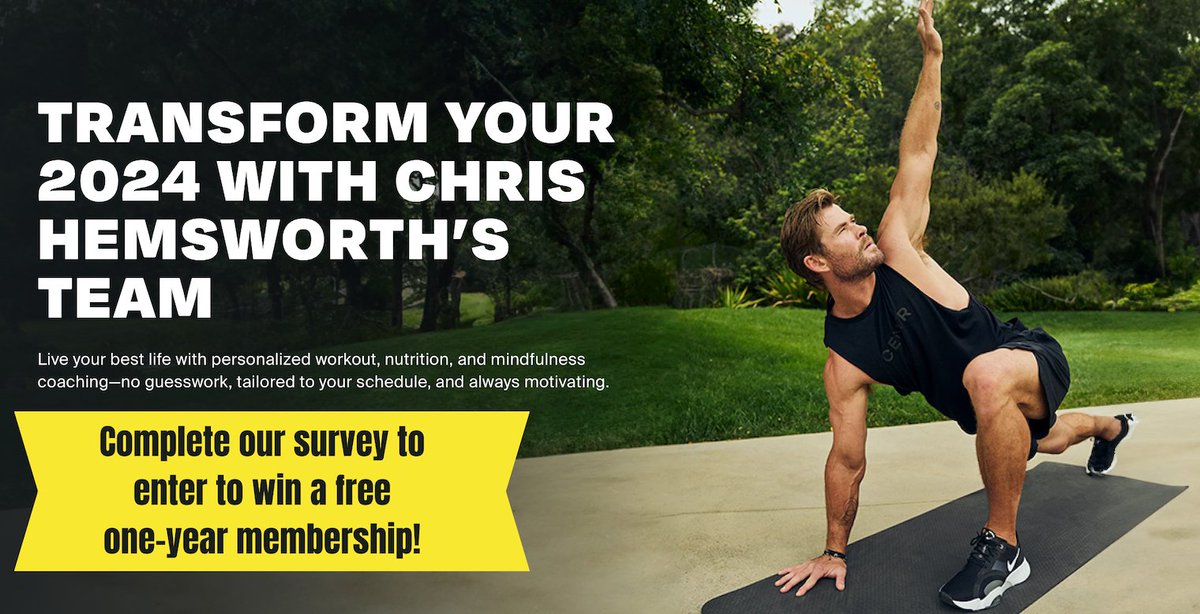 Survey extended! Your opinion is important to us. Follow the link below to share your thoughts with us and enter to win a free one-year membership to Chris Hemsworth's Centr Fitness App & Wellness Program! ➡️: surveymonkey.com/r/Lifespan