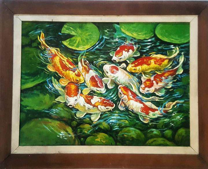 ArtProlink's tweet image. Koi fish paintings are very suitable for home decoration, it is even said that koi fish paintings can provide or attract good fortune, if you are interested in ordering them, please DM me