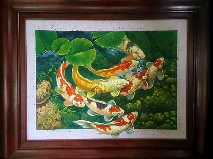 ArtProlink's tweet image. Koi fish paintings are very suitable for home decoration, it is even said that koi fish paintings can provide or attract good fortune, if you are interested in ordering them, please DM me