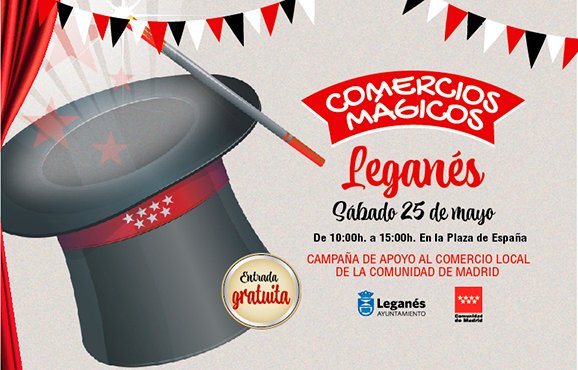 🧙‍♂️ Más de 300 establecimientos de #Leganés participarán en la campaña Comercios @commagicos 🎴🏐 En Plaza de España habrá talleres con juegos y espectáculos para familias y amigos 🎁 Regalos seguros y un sorteo en @paradores canjeando los tickets 📲acortar.link/ikGowq