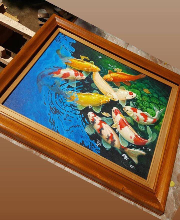 ArtProlink's tweet image. Koi fish paintings are very suitable for home decoration, it is even said that koi fish paintings can provide or attract good fortune, if you are interested in ordering them, please DM me