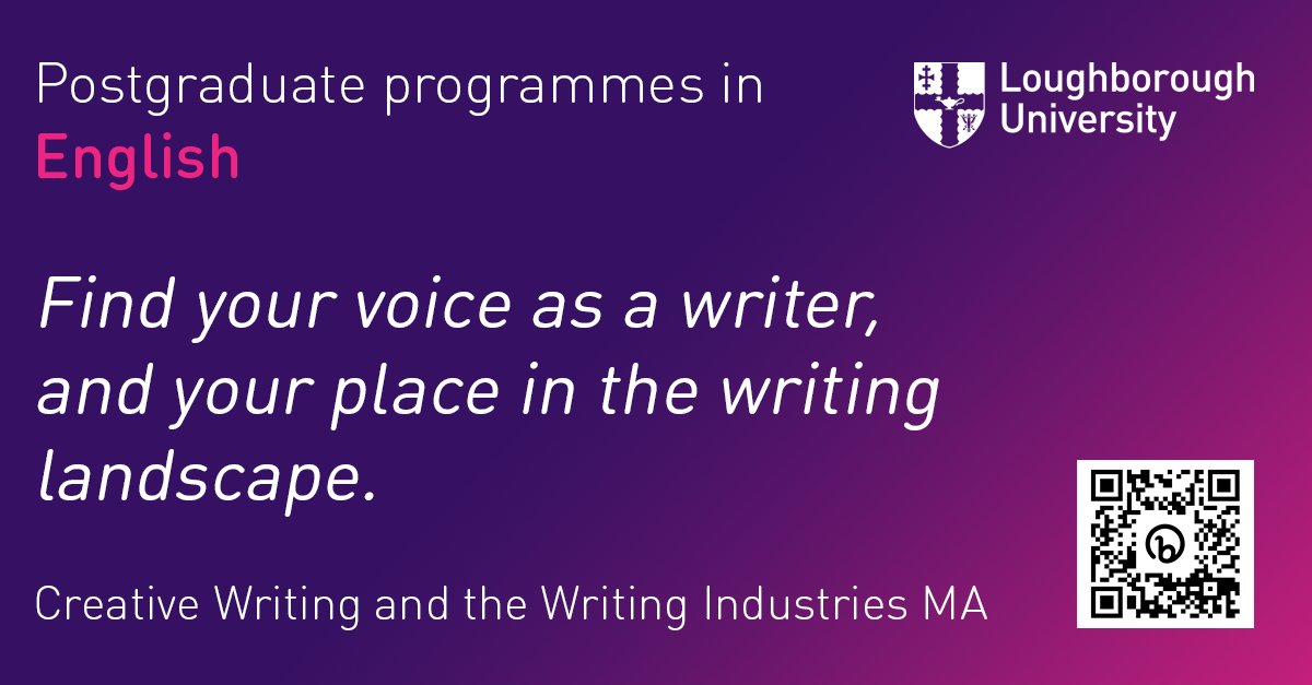 Find your voice as a writer, and your place in the writing landscape. Discover more about our Creative Writing and the Writing Industries MA here: bit.ly/3IoT2RM