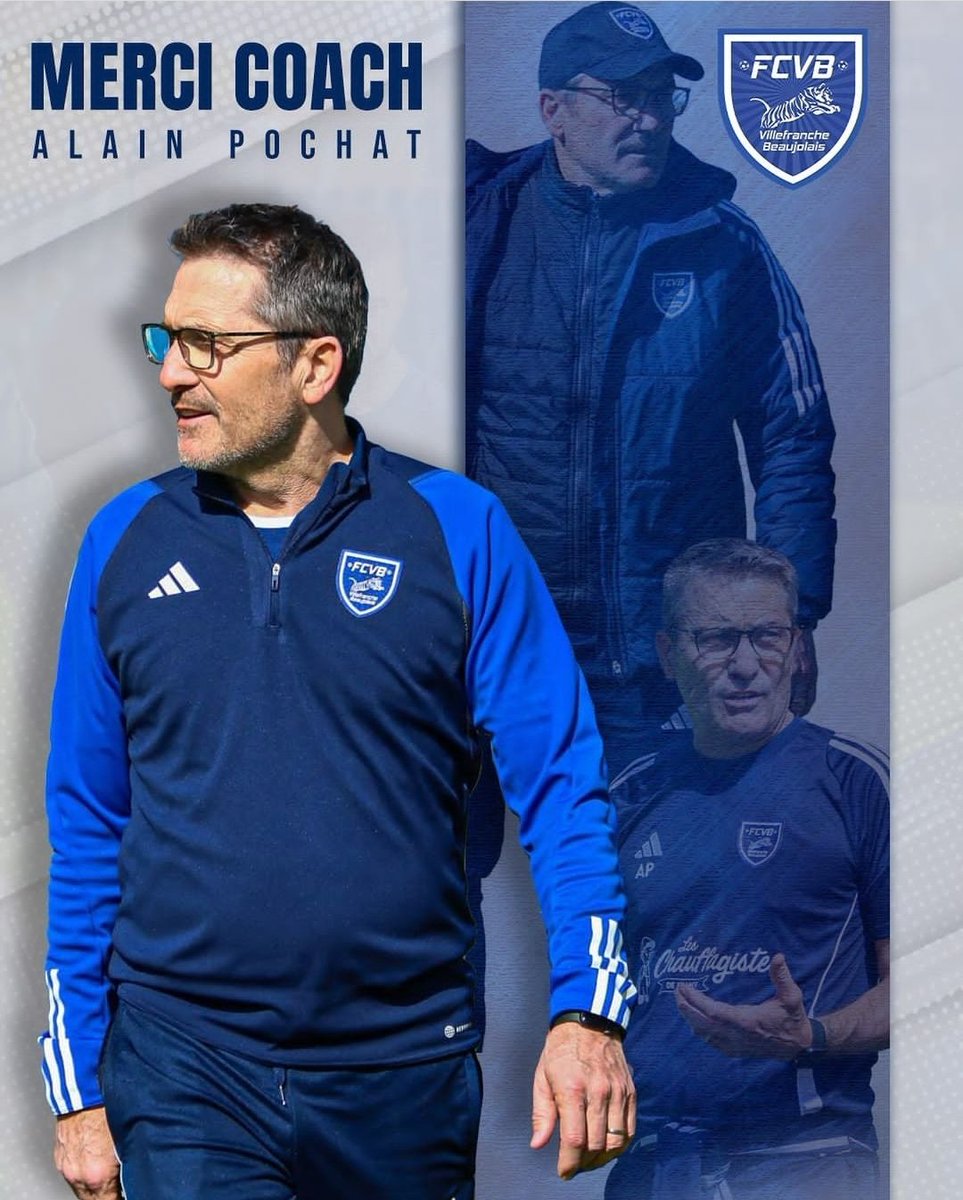 🚨 OFFICIEL ! Le FC Villefranche Beaujolais se sépare de son coach Alain Pochat. 👋🏻

📸 @FCVB_officiel