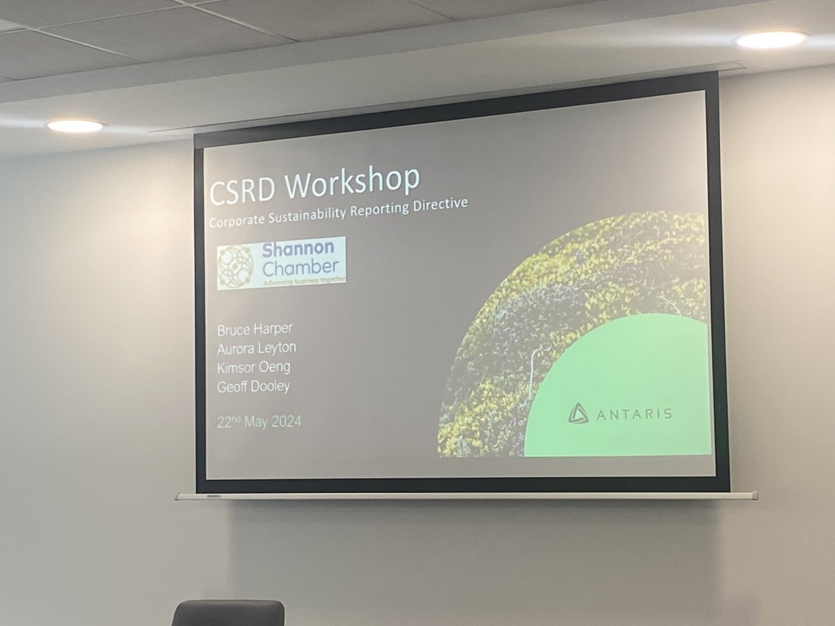 Shannon Chamber (@snnchamber) on Twitter photo An informative morning ahead on the topic of #csrd with <a href="/AntarisConsult/">Antaris Consulting</a> in <a href="/EiElectronics/">EiElectronics</a> An informative morning ahead on the topic of #csrd with <a href="/AntarisConsult/">Antaris Consulting</a> in <a href="/EiElectronics/">EiElectronics</a>