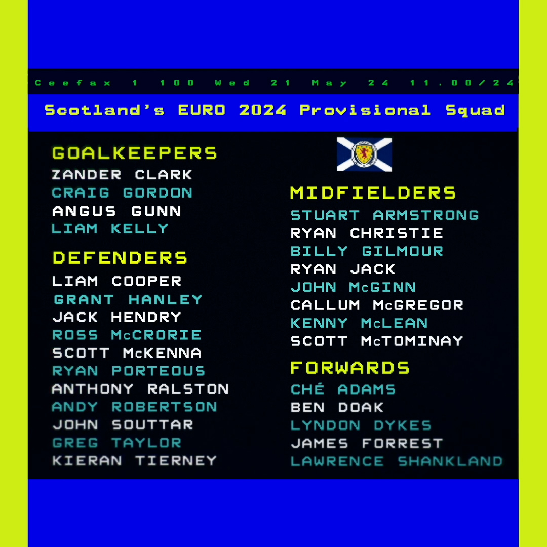 Your 28-man provisional @EURO2024 Scotland squad 🏴󠁧󠁢󠁳󠁣󠁴󠁿 ➡️ Read more here: scotfa.co/ProvisionalSqu…