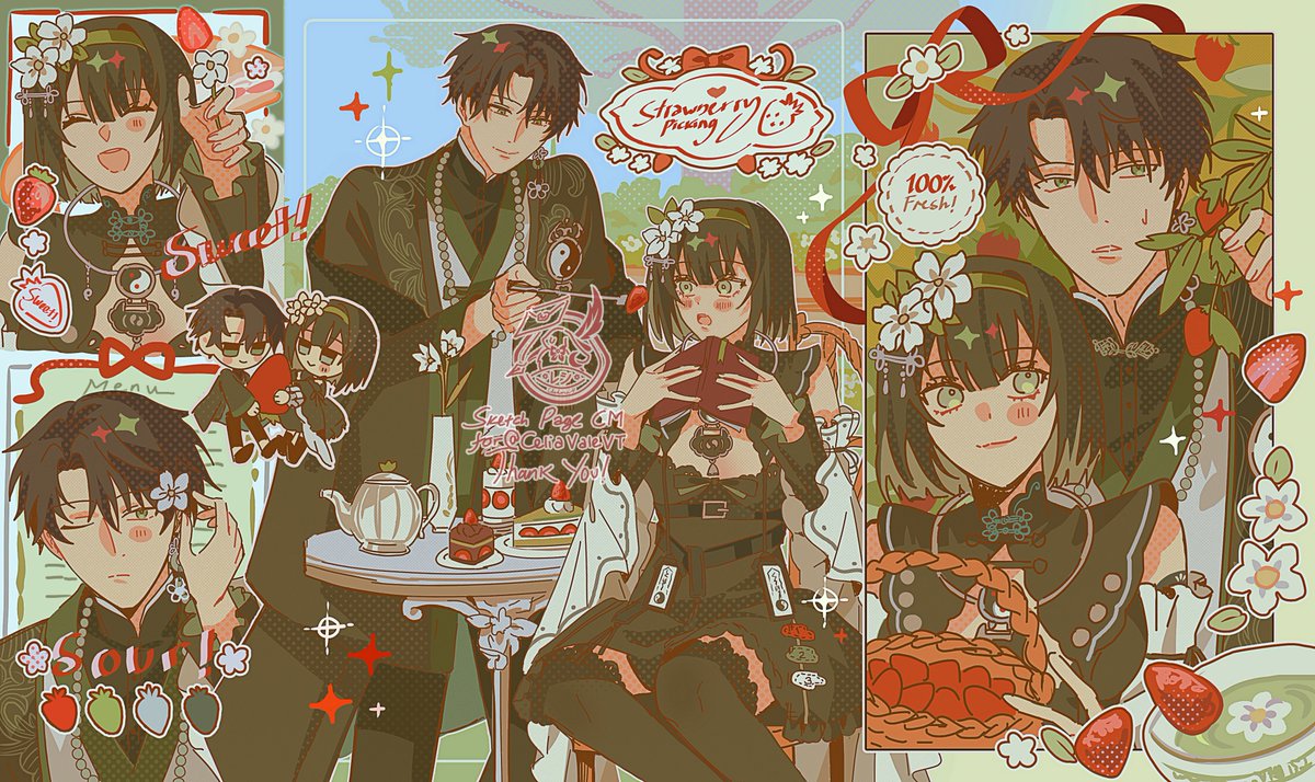 Chokore_4's tweet photo. Batch of character page commissions!! Thank you 💜🐇 https://t.co/xmQCl3rl6b