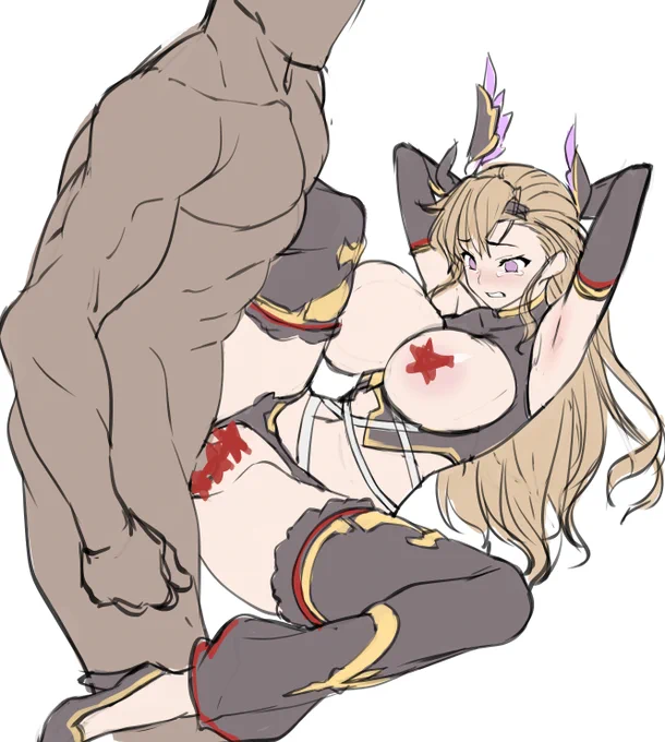 グラブルのソーン。お題箱からしかし描く前からある程度想像はしてたけどデザインが複雑すぎて…仕上げないかもです('・ω・`) 
