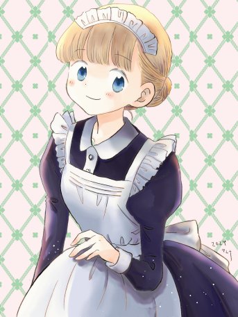 「blonde hair hair bun」 illustration images(Latest)