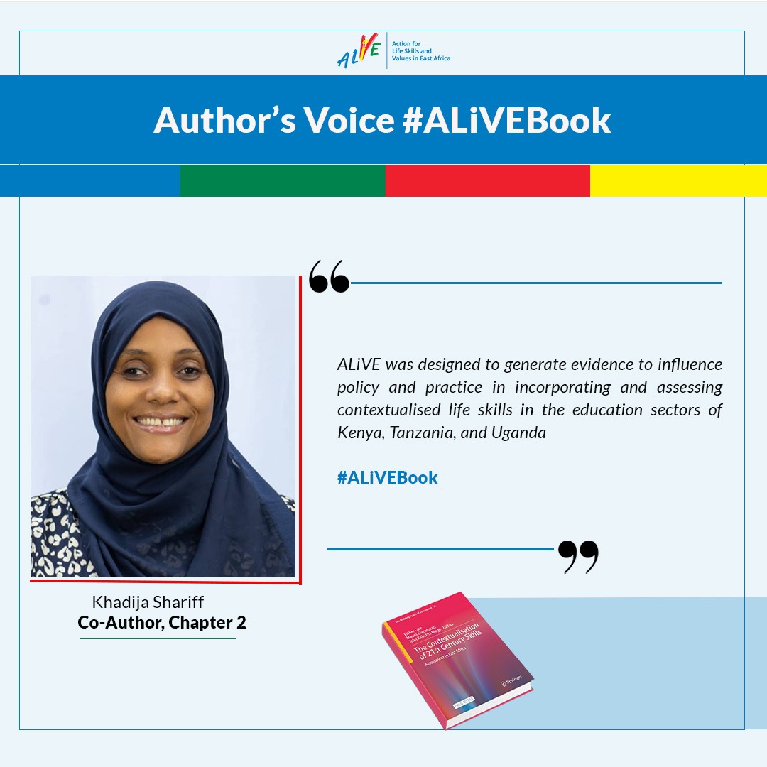 “Developing appropriate life skills and values in youth has become imperative for education systems in order to ensure young people have the chance to succeed in school, work and life in general,”#ALiVEBook Get FREE copy here: link.springer.com/book/10.1007/9…
<a href="/alive_programme/">Action for Life Skills and Values in East Africa</a> 
<a href="/AVSIUSA/">AVSI-USA</a>