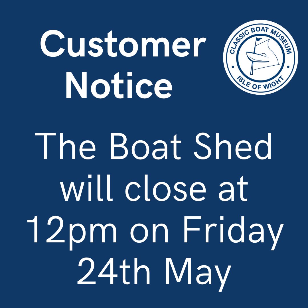 Please note the Boat Shed will close at 12pm on Friday for our special event to celebrate the Bicentenary of the RNLI. Sorry for any inconvenience caused.
#update #earlyclose