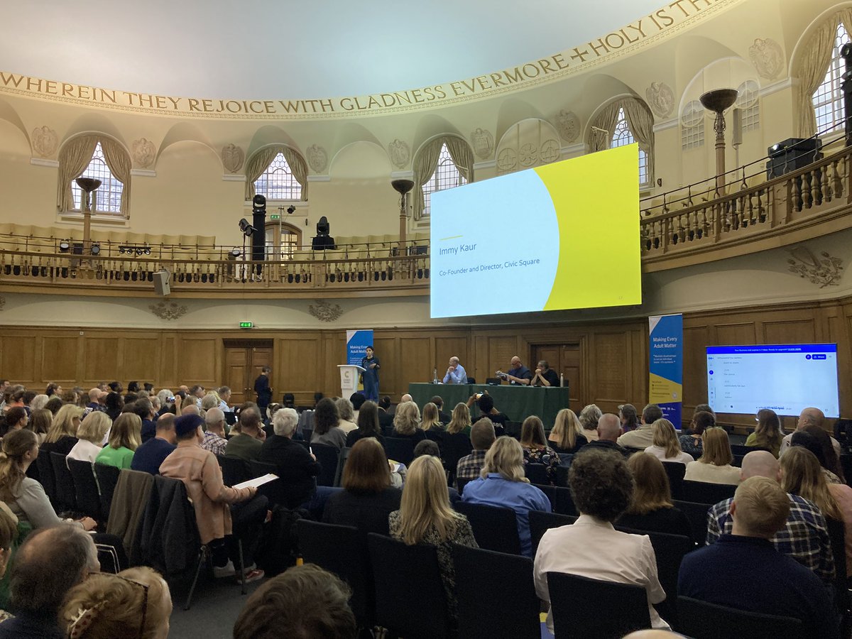 Now hearing from <a href="/ImmyKaur/">ਇਮਨਦੀਪ ਕੌਰ | Imandeep Kaur</a>. Powerful insights on organising to change systems and her learning from grassroots work with Civic Square. Coproduction and community firmly at the heart of the work #MDSummit24