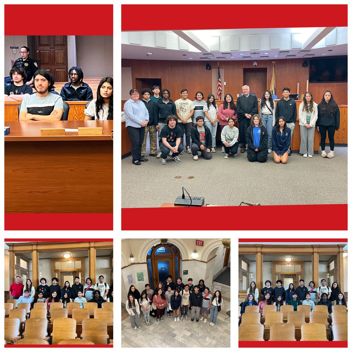 This week, students in the Law &amp; Society class had the opportunity to meet with members of the NJ State Judiciary.  In addition to a tour of the Somerset County Courthouse, students met with Superior Court Judge Robert Ballard and Pierrette Torres of the Office of Ombudsmen.