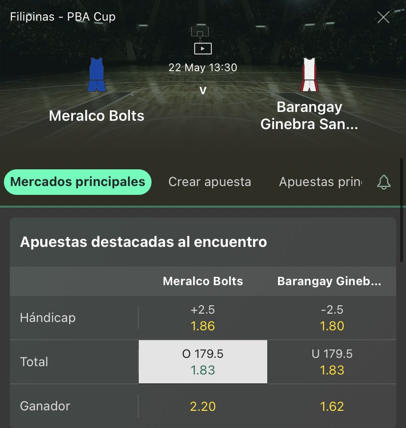 🚨 Pronóstico gratuito para hoy 🚨 

🇵🇭 PBA CUP

Meralco Bolts v Barangay Ginebra : Más de 179.5 puntos 

<a href="/1/">1</a>.83 / STAKE 3