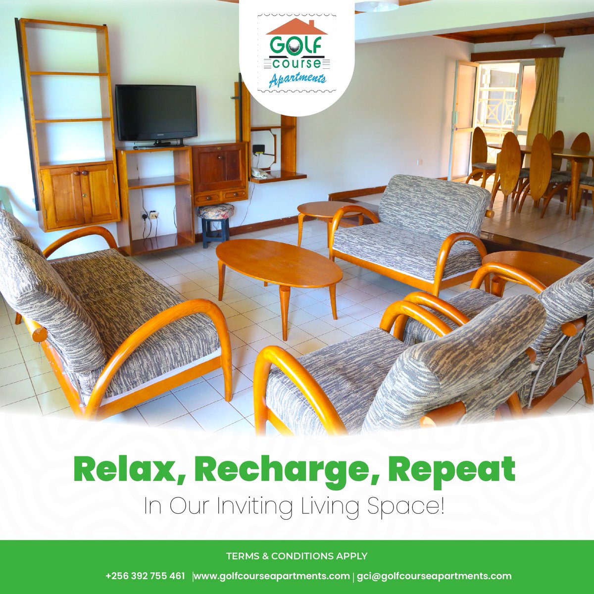 GolfCourseApart's tweet photo. Come home to a cozy and welcoming living room. You won't want to leave!

Call: +256392755461.

#GolfCourse #Homes #Apartments #airbnb #accomodations https://t.co/BIEJGWfckz