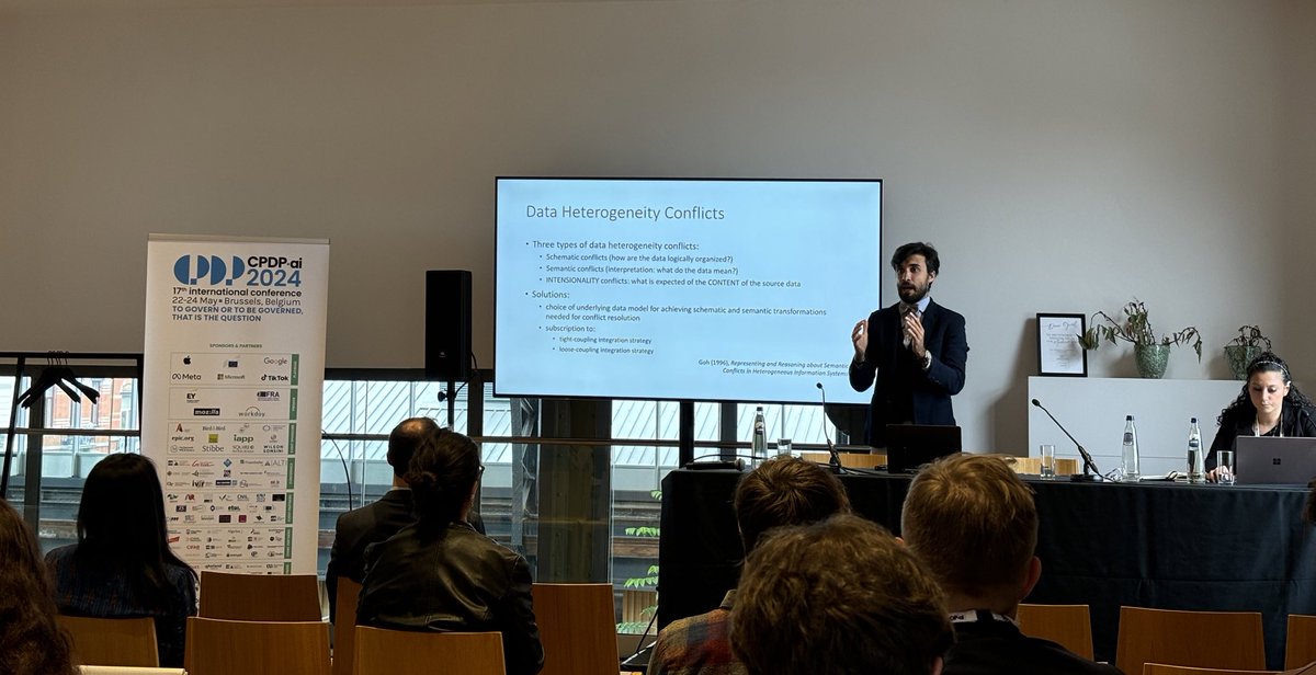 A great workshop @CPDPconferences given by the @LeADSmsca Tommaso Crepax on “Data Portability’s new horizons: AI, the DMA, and the quest for online sovereignty”
