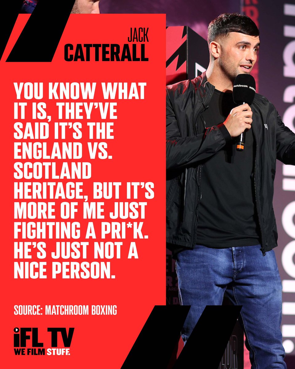 No love lost from @Jack_Catt93 as he looks to gain sweet revenge on Josh Taylor this weekend 🍿 Can 'El Gato' take it out of the judges' hands this time? Check out our full fight week playlist HERE 🔗 bit.ly/TaylorCatteral… #TaylorCatterall2 | #BoxingNews | #BoxingWorld