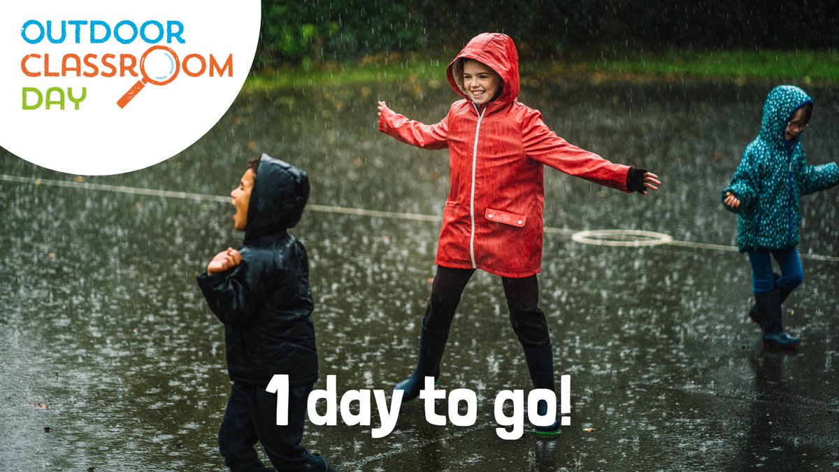 Tomorrow is #OutdoorClassroomDay! 🤩 We hope you're looking forward to getting outdoors on May 23, come rain or shine! There's still time to get involved with this global celebration of outdoor learning and play — sign up now! 👉 outdoorclassroomday.com