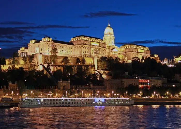 A historical rendition of #Hungary’s tumultuous history, #Buda Castle overlooks the city from its elevated position from the Castle Hill. In the night, the castle is spectacularly illuminated making it one of the most #beautiful #Budapest attractions. -SAVEATRAIN.COM