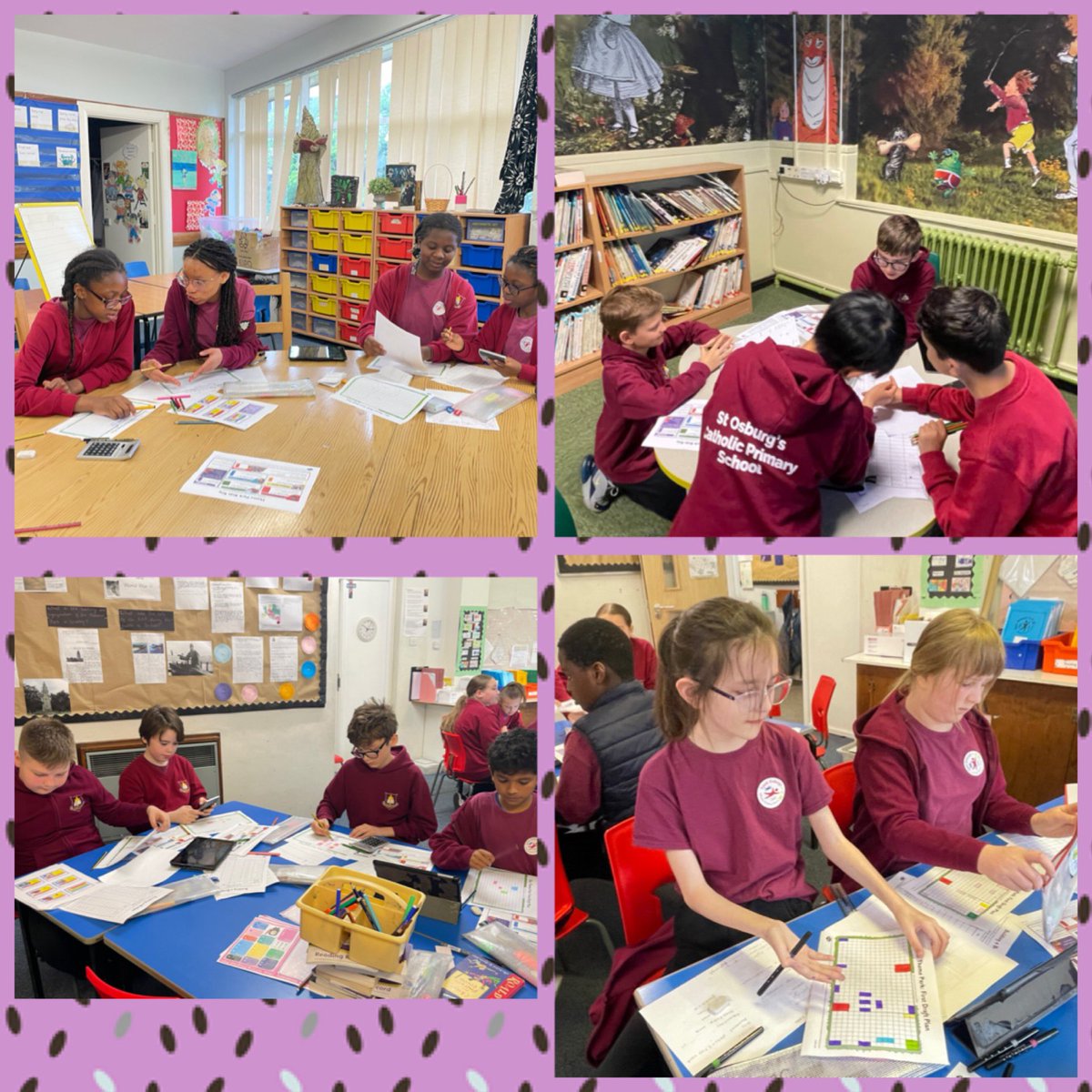 SaintOsburgs's tweet image. Year 6 entrepreneurs, planning and designing their own theme park. #maths #logicandreasoning #teamwork