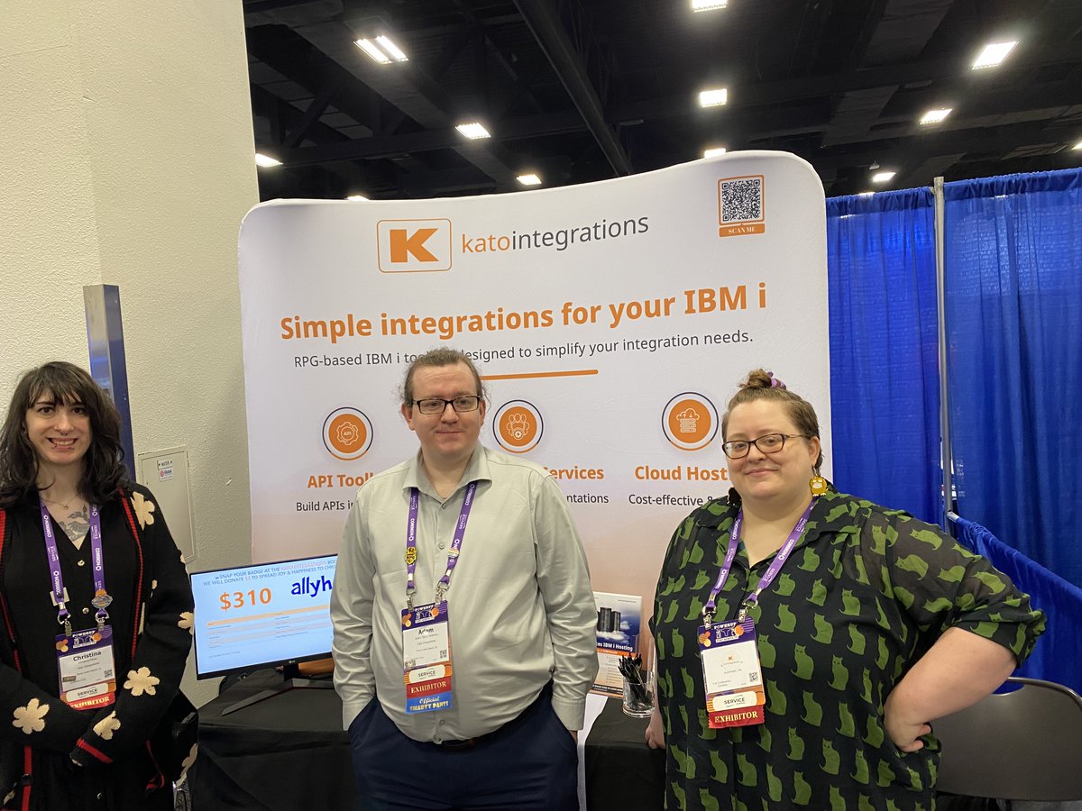 Shout out to my friends, & website sponsors, @katointegration at #PowerUp2024. Thank you for your support.
#IBMi  #rpgpgm  #IBMChampion