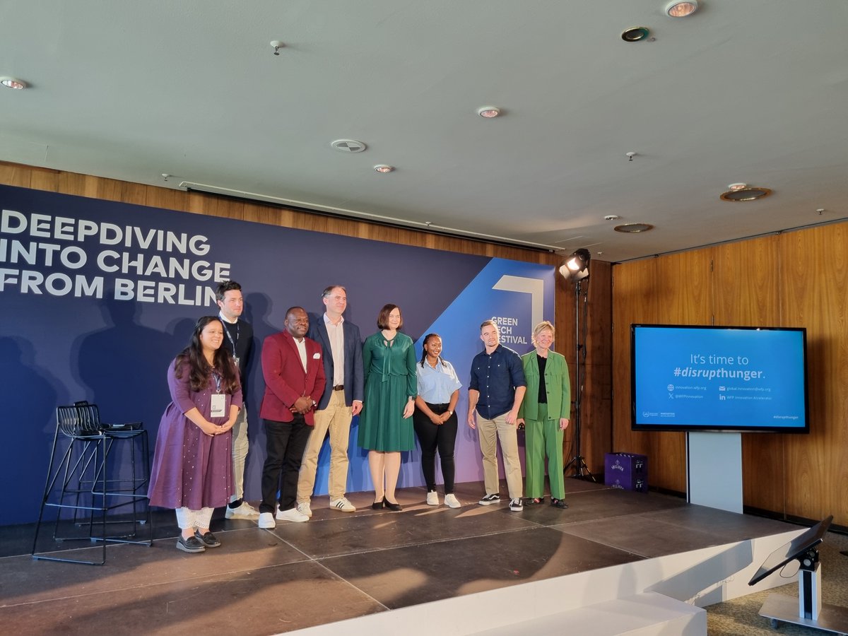 Inspired by @greentechfest🌟 Thanks to @EmergingCooking , @SoilWatch, @desert_control for presenting your solutions at our WFP Climate X Hunger Pitch Slam. Congrats #Rebug2Debug for their win. ➡️Rewatch: youtube.com/watch?v=wvLIEc… 📷: GREENTECH FESTIVAL, WFP