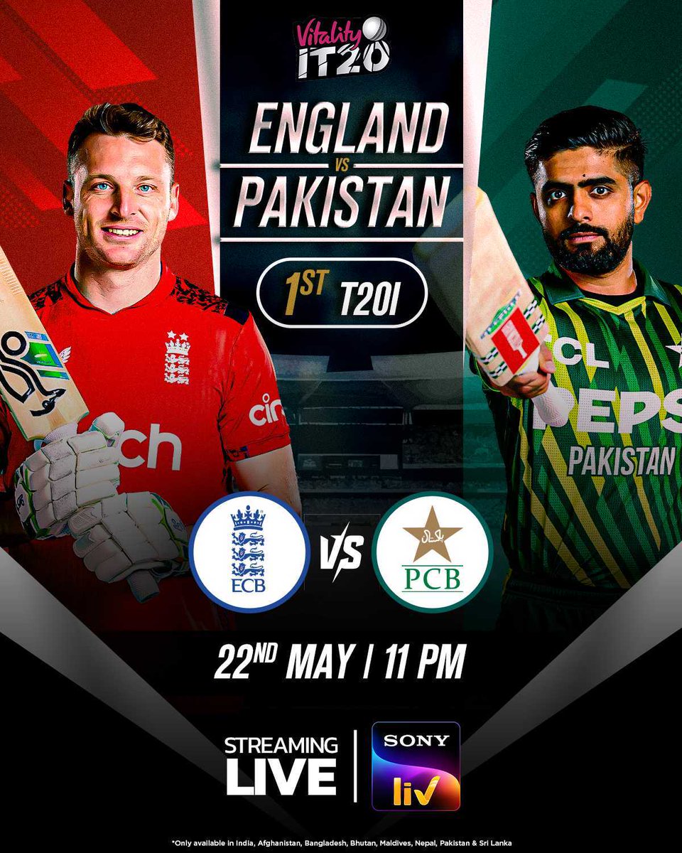 Hard-hitting England batters 🆚 Fiery Pakistan bowlers 🔥 Tune in for the first clash in this exciting T20I series 🏏 - 11 PM onwards, LIVE on #SonyLIV 🍿 #ENGvPAK