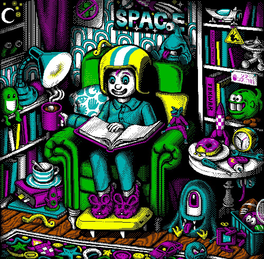 pixelapothecary's tweet image. I couldn’t resist doing a piece featuring Commander Keen in his fluffy bunny slippers from Keen Dreams 🤩 #pixelart #DOSgaming