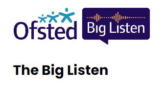 As educators, our work is influenced by #Ofsted, now inviting us to join their #BigListen consultation. Share your views on: Reporting Inspection practice Culture & purpose Impact Comment only on what matters to you. Respond by 31 May: ow.ly/M1U450RQFjS