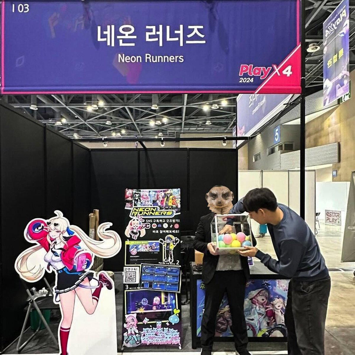 NeonRunnersROK's tweet photo. #네온러너즈 부스 준비 중! 🛠️
플레이 엑스포에서 여러분을 만날 날이 얼마 남지 않았어요! 열심히 준비하고 모습입니다. 🌝
다양한 굿즈와 이벤트가 기다리고 있으니 꼭 찾아와 주세요!
#플레이엑스포 킨텍스 3홀 I03🎮에서 만나요!
#NeonRunners #PlayX4 #부스준비 https://t.co/IhA99HEXv0