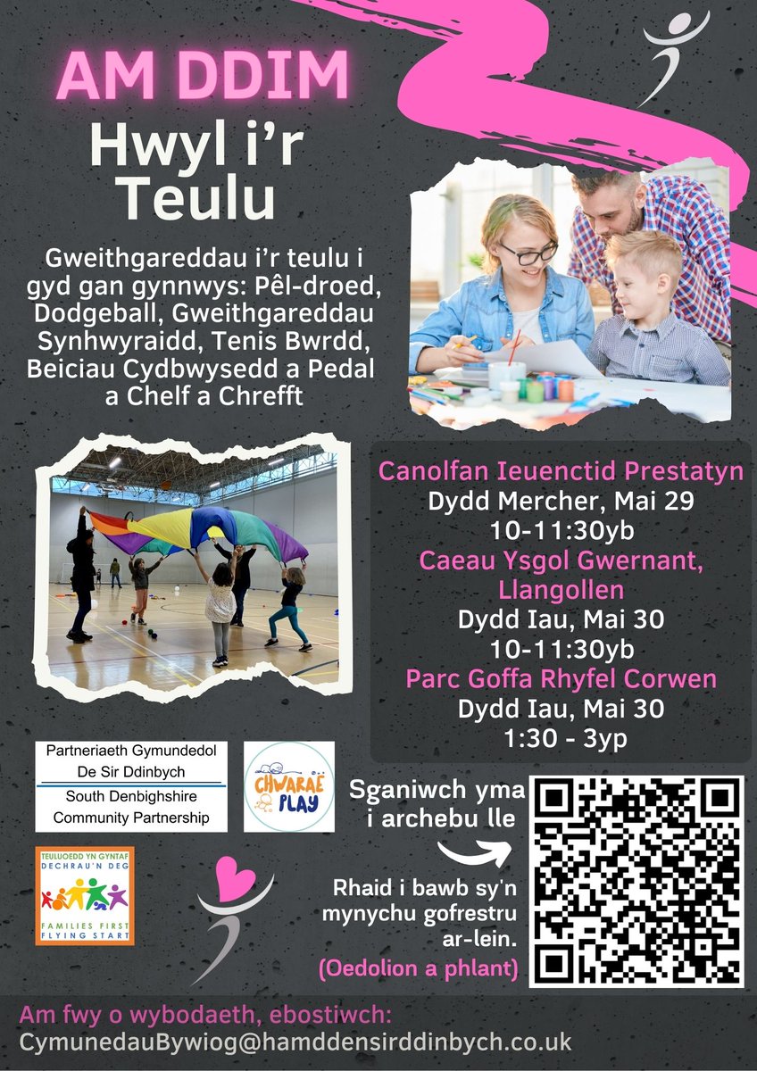 Meddwl am rhywbeth i wneud dros yr hanner tymor? Thinking of something to do over the half term? @DLLActive @MIDinbych @SISirDdinbych