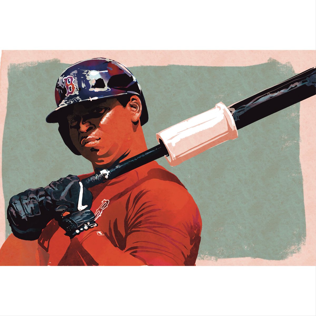 This Day in Baseball History: May 20, 2024 - With a two-run shot off Taj Bradley in the 4th inning, Rafael Devers homers in his sixth straight game for a new Red Sox franchise record. #tripleplaydesign #rafaeldevers #bostonredsox #devers #baseballcards #baseball #mlb